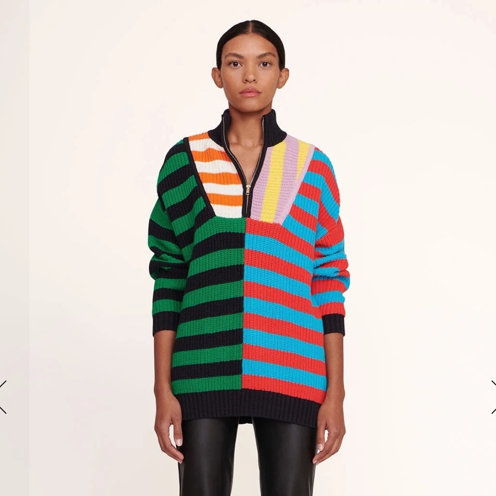 STAUD Hampton cabana sweater size small